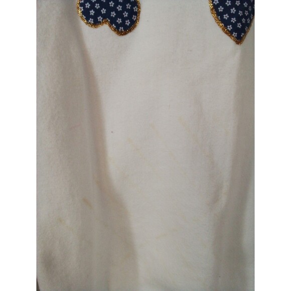 Women's Jerzee Vintage Handmade Sweatshirt Size Medium  Untreated Stains - Picture 5 of 16